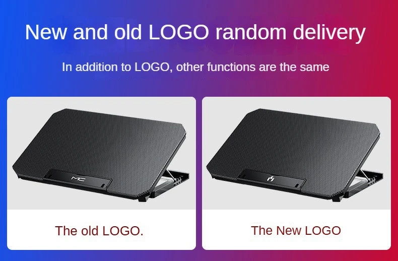 Gaming Laptop Cooler Large Size For 12-16 Inch Notebook Two USB Laptop Cooling Pads Wind Speed Adjustable Silent Laptop Stand