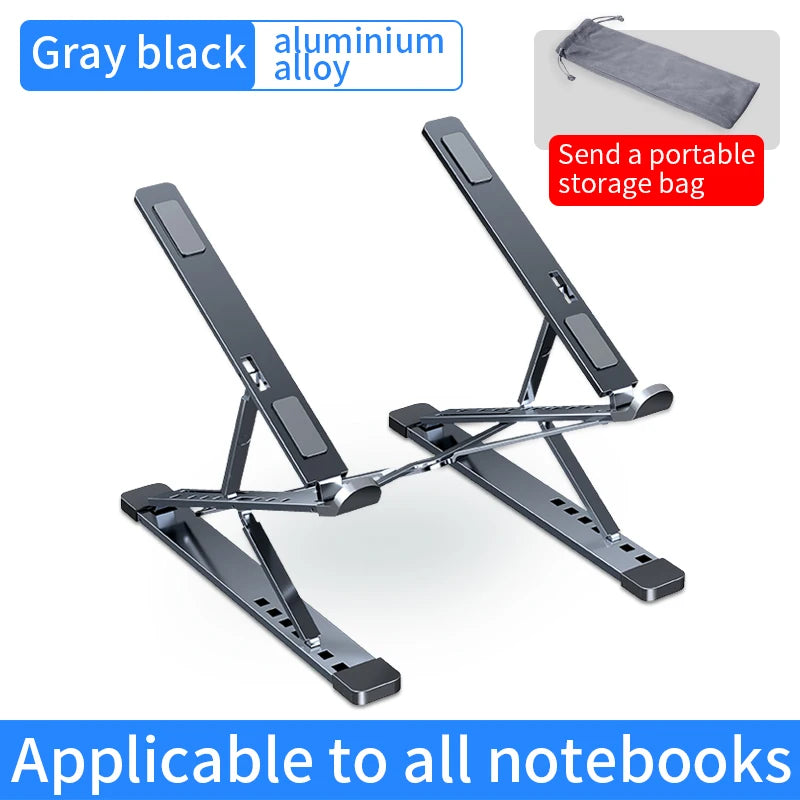 N8 Laptop Stand Aluminum for Macbook Adjustable Portable More Stabe Laptop Stand Cooling Stand Foldable Notebook Holder