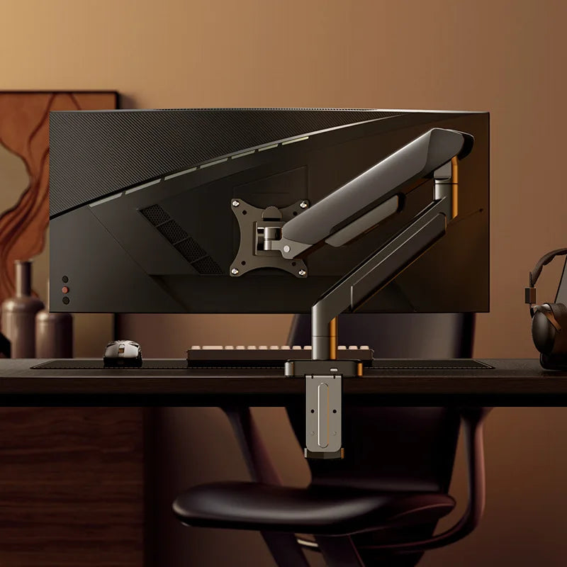 Universal Single Monitor Bracket Up To 32 Inches And 19.8 Lbs Per Screen Computer Desk Mount Stand Adjustable Computer Bracket