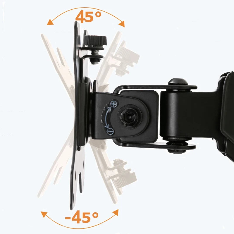 Universal Single Monitor Bracket Up To 32 Inches And 19.8 Lbs Per Screen Computer Desk Mount Stand Adjustable Computer Bracket