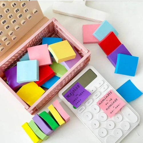 2026 11 Pcs Fluorescent Color Sticky Note Posted It Note Pads Stickers Planner Sticker Notepad Memo Pad School Office Supplies