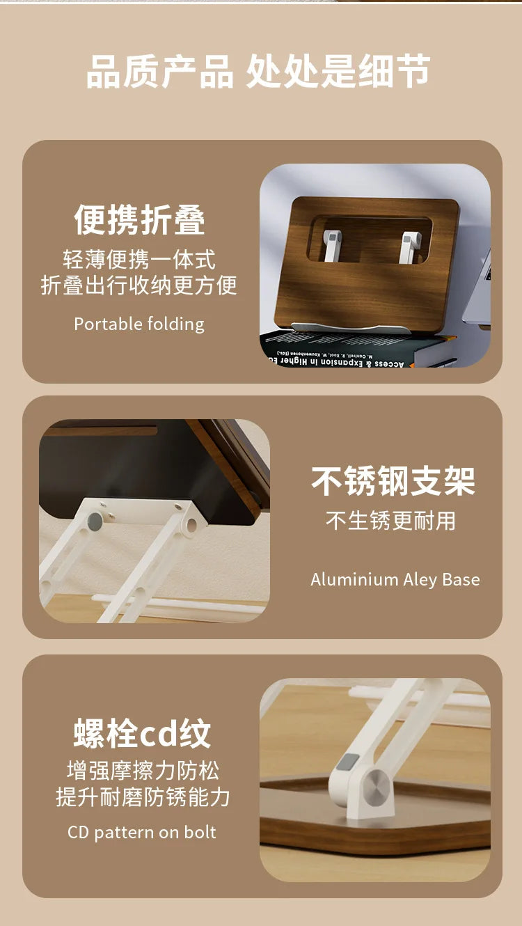 Book Stand, Multifunctional Holder for Books, Tablets, Portable Reading Stand