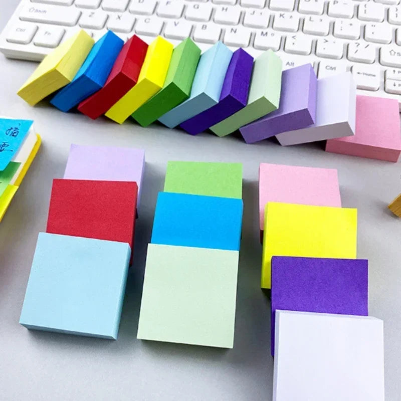 2026 11 Pcs Fluorescent Color Sticky Note Posted It Note Pads Stickers Planner Sticker Notepad Memo Pad School Office Supplies