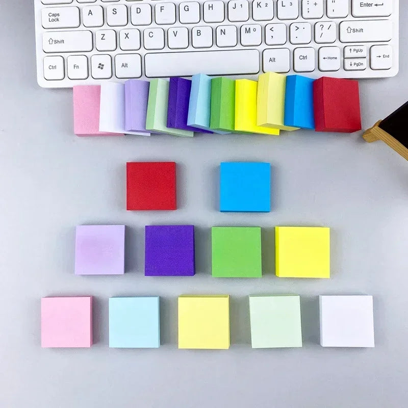 2026 11 Pcs Fluorescent Color Sticky Note Posted It Note Pads Stickers Planner Sticker Notepad Memo Pad School Office Supplies