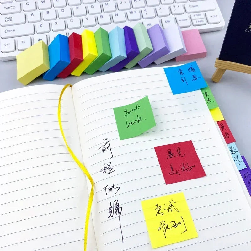 2026 11 Pcs Fluorescent Color Sticky Note Posted It Note Pads Stickers Planner Sticker Notepad Memo Pad School Office Supplies