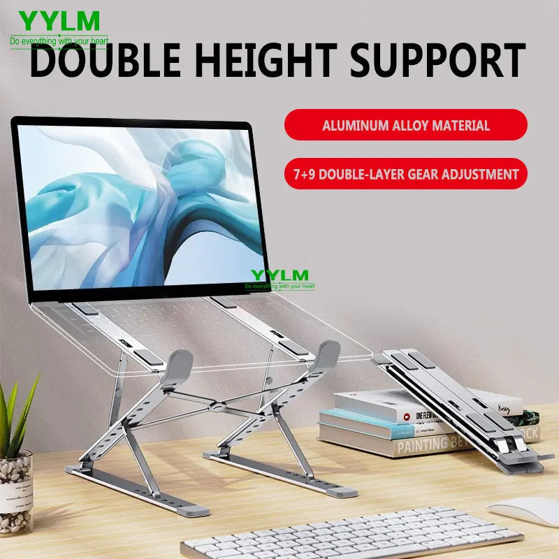 N8 Laptop Stand Aluminum for Macbook Adjustable Portable More Stabe Laptop Stand Cooling Stand Foldable Notebook Holder