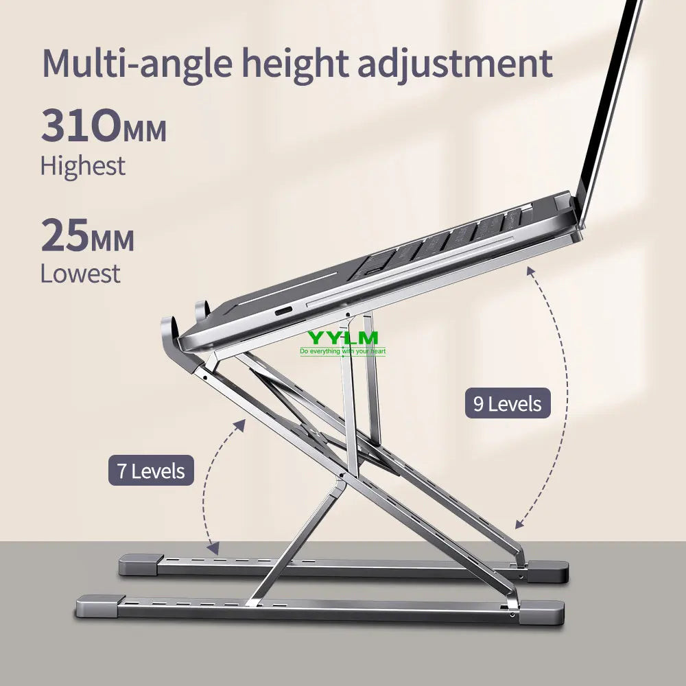 N8 Laptop Stand Aluminum for Macbook Adjustable Portable More Stabe Laptop Stand Cooling Stand Foldable Notebook Holder