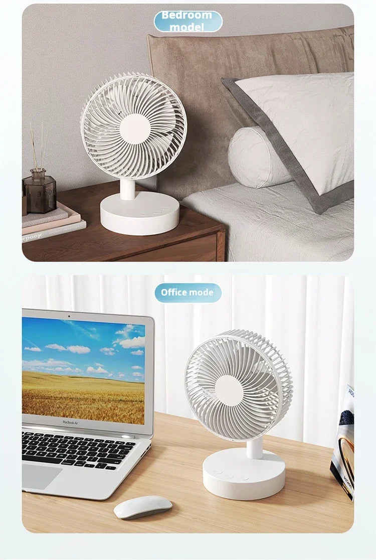 Youpin Fan Small White Desktop Timer Mute With Four-speed Adjustable Portable Fan Recharging Models Detachable Desk fan
