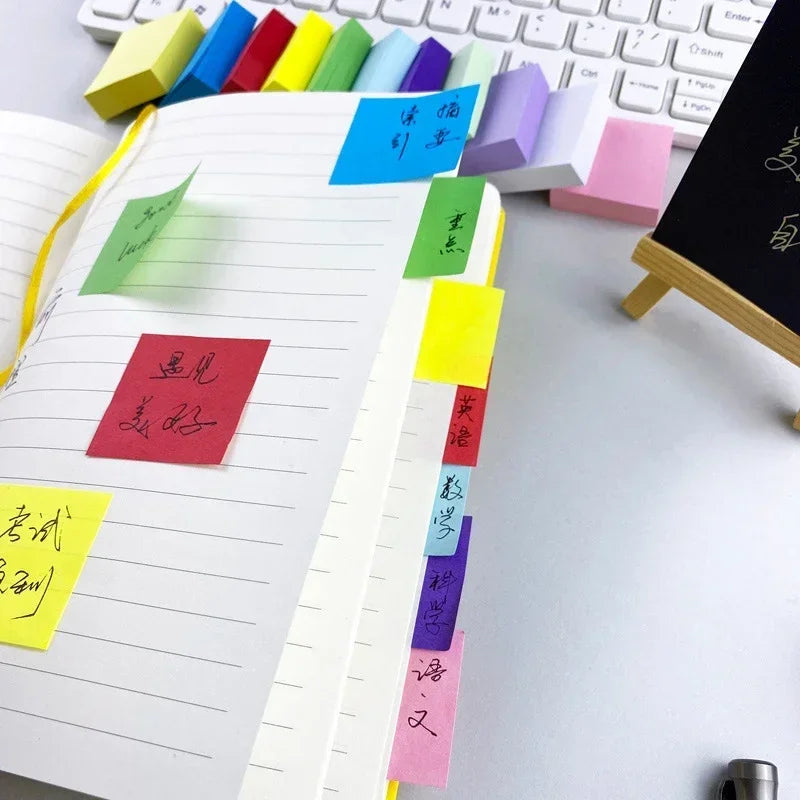 2026 11 Pcs Fluorescent Color Sticky Note Posted It Note Pads Stickers Planner Sticker Notepad Memo Pad School Office Supplies