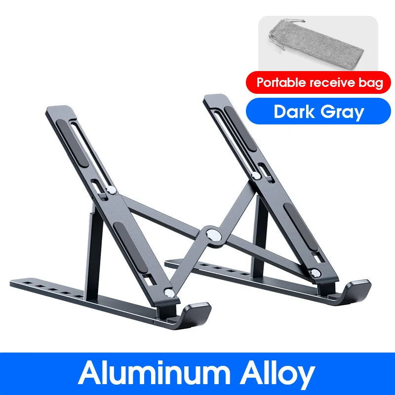 N8 Laptop Stand Aluminum for Macbook Adjustable Portable More Stabe Laptop Stand Cooling Stand Foldable Notebook Holder
