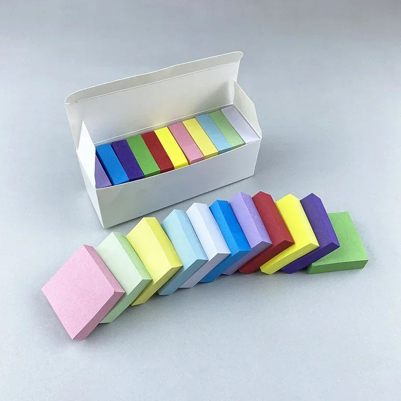 2026 11 Pcs Fluorescent Color Sticky Note Posted It Note Pads Stickers Planner Sticker Notepad Memo Pad School Office Supplies