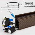 Self adhesive Under Desk Cable Management Tray PVC Power wire hider Strip Cord Holder No Drilling wire Organizer Cable Raceway