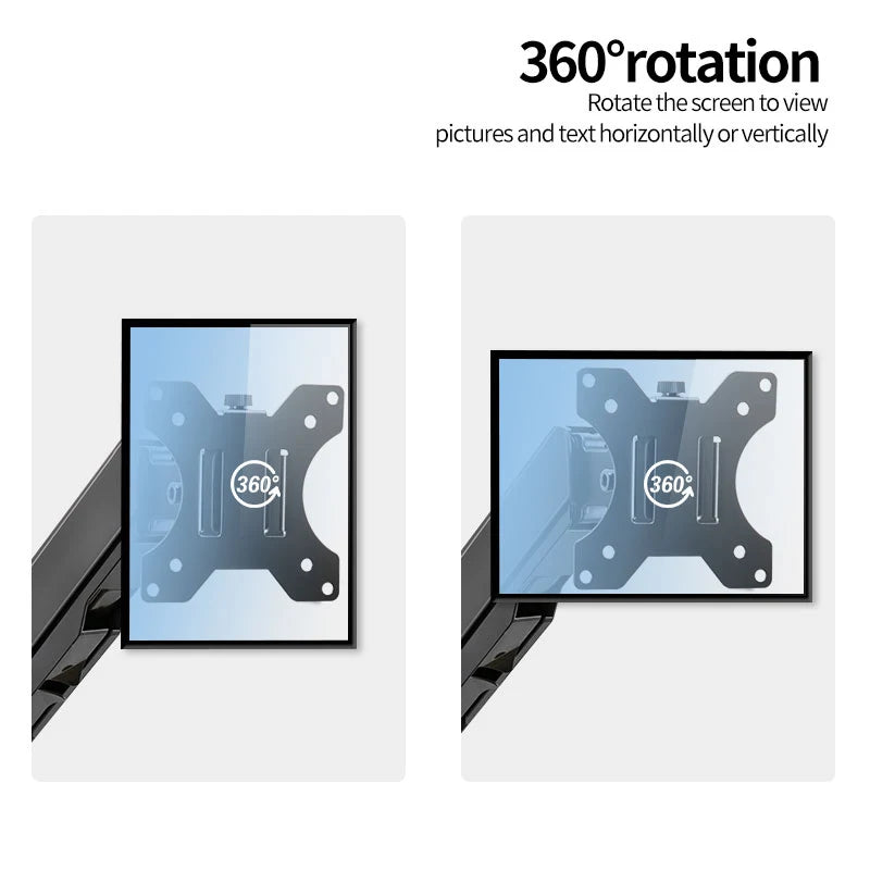 Universal Single Monitor Bracket Up To 32 Inches And 19.8 Lbs Per Screen Computer Desk Mount Stand Adjustable Computer Bracket